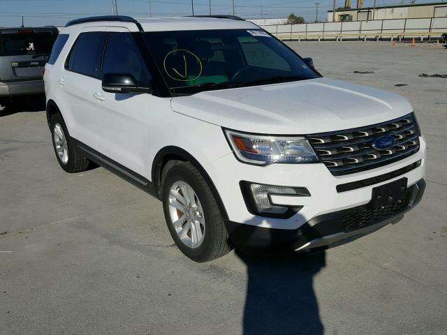 1FM5K7D86GGB79229 - 2016 FORD EXPLORER X WHITE photo 1