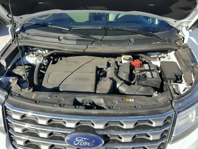 1FM5K7D86GGB79229 - 2016 FORD EXPLORER X WHITE photo 7