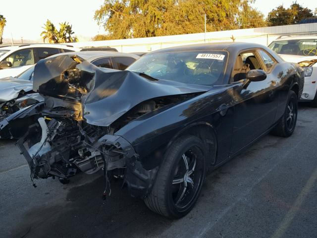 2C3CDYAG3EH133869 - 2014 DODGE CHALLENGER BLACK photo 2