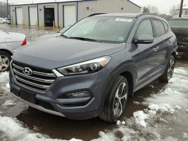 KM8J3CA20HU289264 - 2017 HYUNDAI TUCSON LIM GRAY photo 2