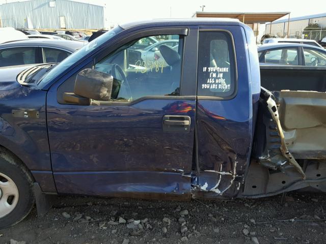 1FTRF12227NA60191 - 2007 FORD F150 BLUE photo 10