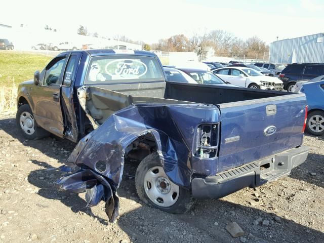 1FTRF12227NA60191 - 2007 FORD F150 BLUE photo 3