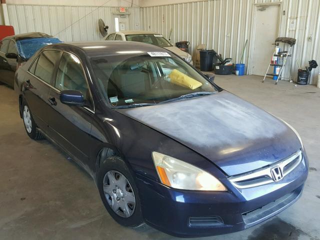 1HGCM56456A027899 - 2006 HONDA ACCORD LX BLUE photo 1