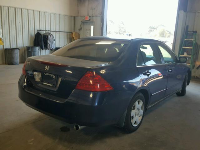 1HGCM56456A027899 - 2006 HONDA ACCORD LX BLUE photo 4