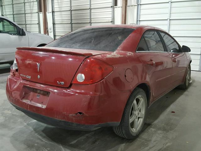 1G2ZG58N074113227 - 2007 PONTIAC G6 BASE RED photo 4