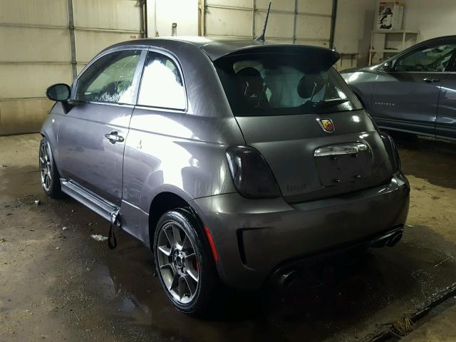 3C3CFFFH4ET276109 - 2014 FIAT 500 ABARTH GRAY photo 3