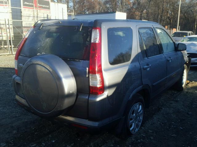 JHLRD789X5C062859 - 2005 HONDA CR-V SE GRAY photo 4