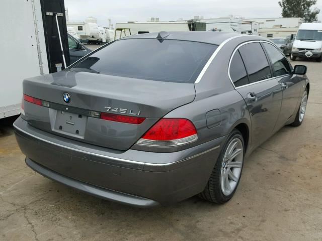 WBAGN63535DS56608 - 2005 BMW 745 LI SILVER photo 4