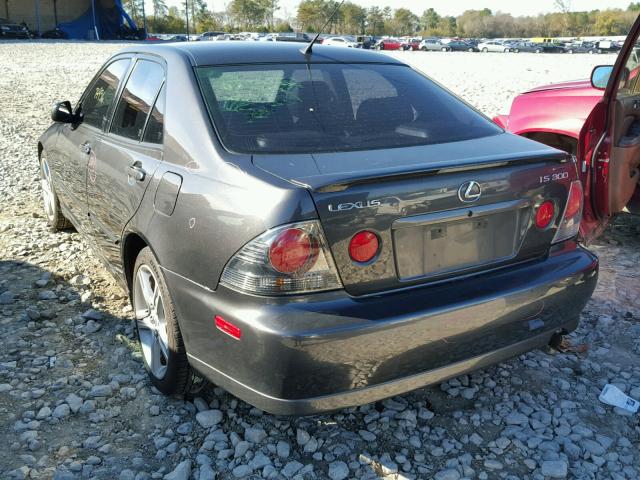 JTHBD192430077142 - 2003 LEXUS IS 300 GRAY photo 3