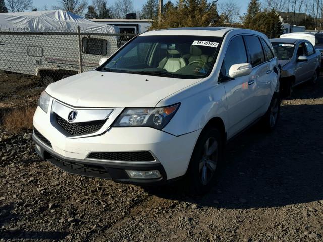 2HNYD2H22BH512733 - 2011 ACURA MDX WHITE photo 2