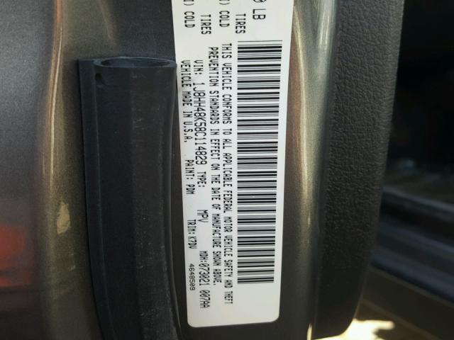 1J8HH48K58C114829 - 2008 JEEP COMMANDER 石墨色 照片 10