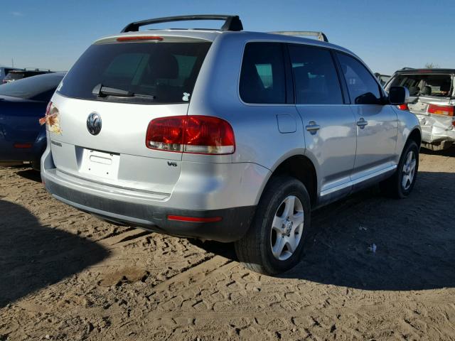 WVGBC77L94D082152 - 2004 VOLKSWAGEN TOUAREG 3. SILVER photo 4