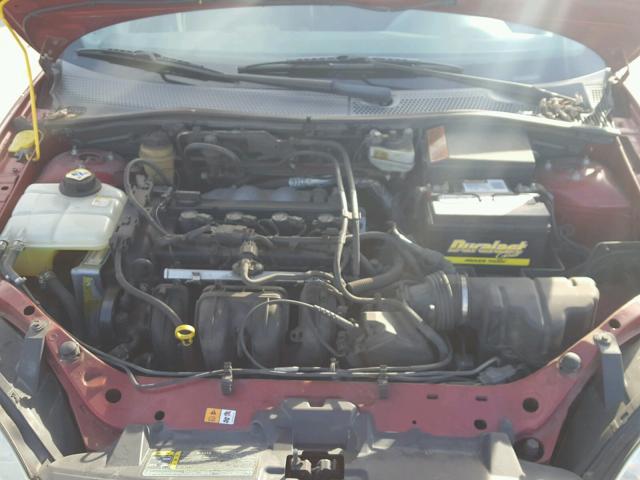 1FAFP34N75W129635 - 2005 FORD FOCUS ZX4 RED photo 7