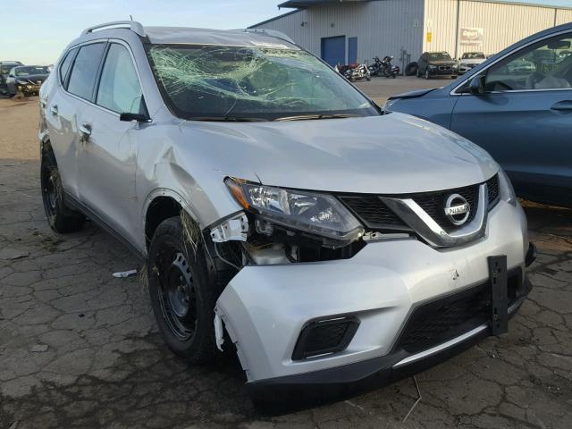 KNMAT2MVXGP724695 - 2016 NISSAN ROGUE S SILVER photo 1