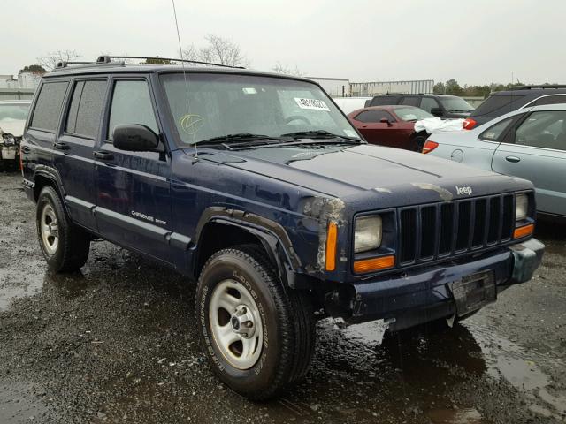 1J4FF48S5YL144279 - 2000 JEEP CHEROKEE S BLUE photo 1