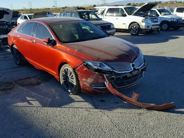 3LN6L2LU7ER832546 - 2014 LINCOLN MKZ HYBRID BURGUNDY photo 1