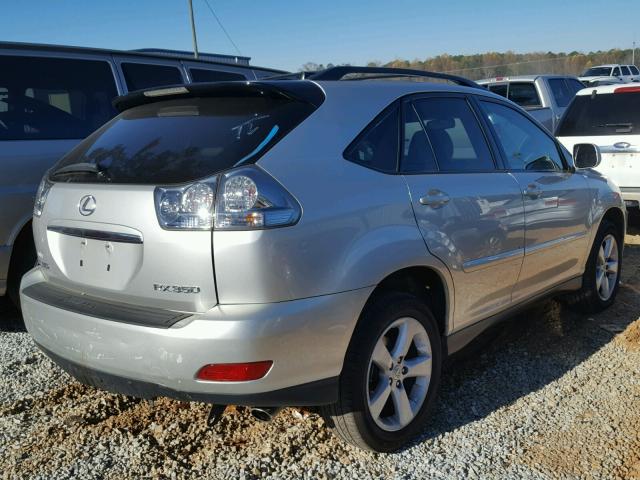 2T2GK31U17C026775 - 2007 LEXUS RX 350 SILVER photo 4