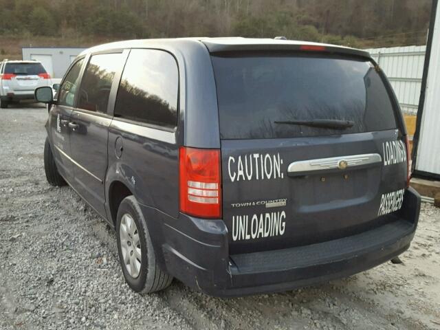 2A8HR44H28R819912 - 2008 CHRYSLER TOWN & COU Mavi foto 3