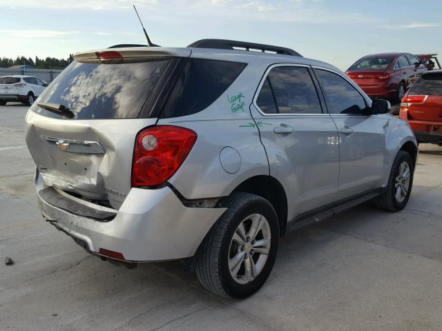 2GNFLEEK2C6370667 - 2012 CHEVROLET EQUINOX LT SILVER photo 4