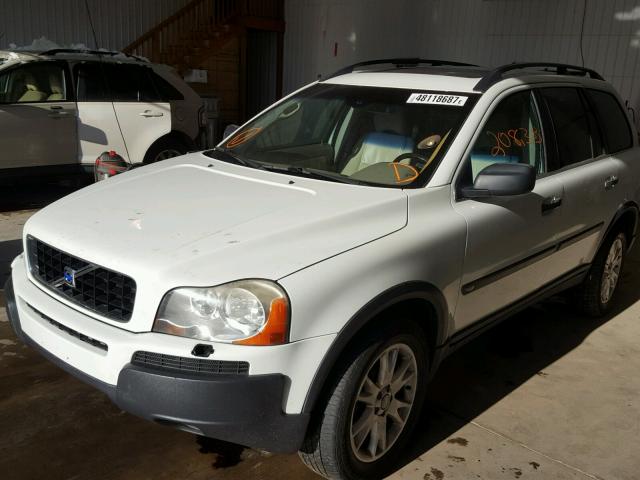 YV1CZ91H941118067 - 2004 VOLVO XC90 T6 WHITE photo 2