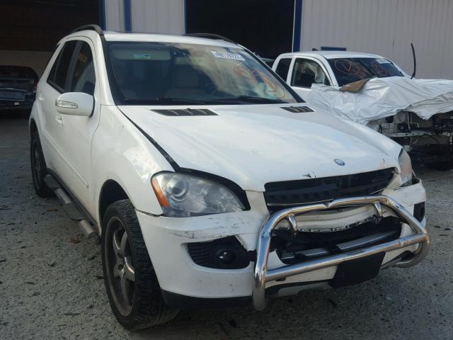 4JGBB86E77A234754 - 2007 MERCEDES-BENZ ML 350 WHITE photo 1