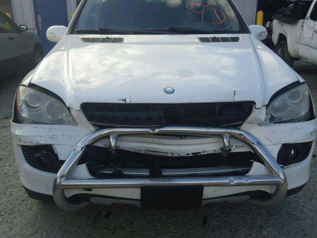 4JGBB86E77A234754 - 2007 MERCEDES-BENZ ML 350 WHITE photo 9