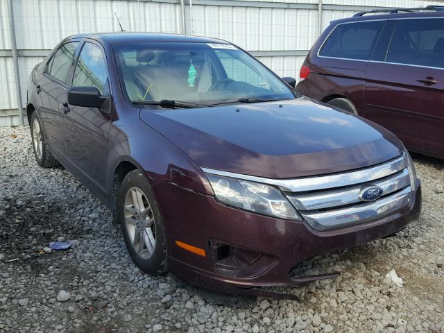 3FAHP0GAXBR219392 - 2011 FORD FUSION S BURGUNDY photo 1