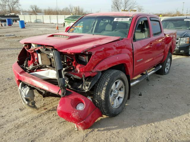 5TELU42N37Z422467 - 2007 TOYOTA TACOMA DOU RED photo 2