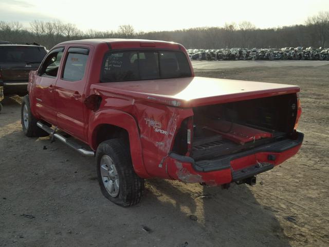 5TELU42N37Z422467 - 2007 TOYOTA TACOMA DOU RED photo 3