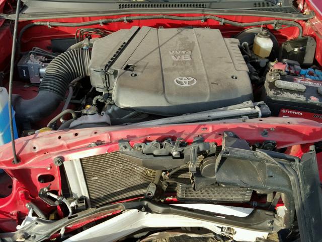 5TELU42N37Z422467 - 2007 TOYOTA TACOMA DOU RED photo 7