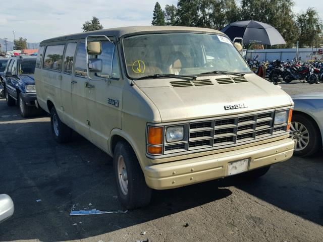 2B5WB31W4JK158827 - 1988 DODGE RAM WAGON TAN photo 1