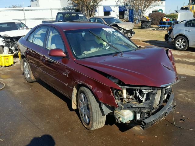 5NPET46C48H302377 - 2008 HYUNDAI SONATA GLS BURGUNDY photo 1