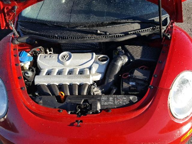 3VWPW31C47M512128 - 2007 VOLKSWAGEN NEW BEETLE Qırmızı foto 7