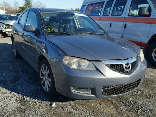 JM1BK32G681853748 - 2008 MAZDA 3 I GRAY photo 1