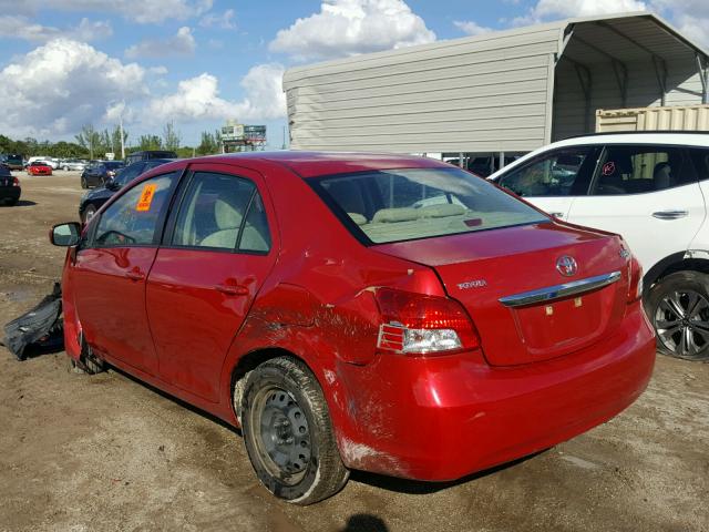 JTDBT923471118682 - 2007 TOYOTA YARIS RED photo 3