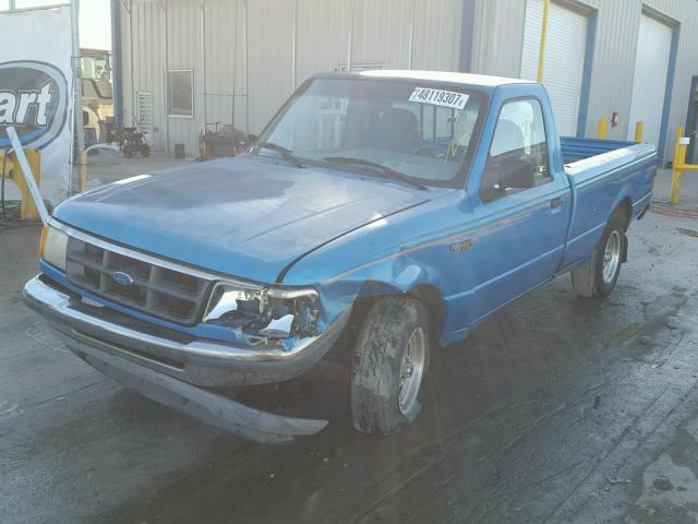 1FTCR10A3PUC84602 - 1993 FORD RANGER BLUE photo 2