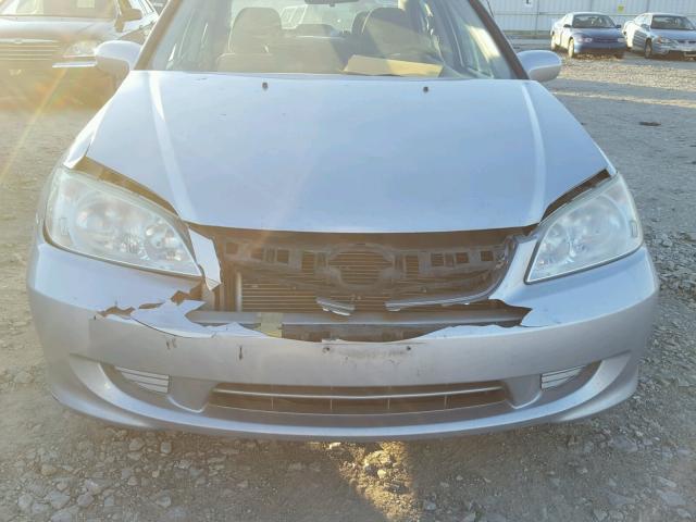 2HGES26895H574514 - 2005 HONDA CIVIC EX SILVER photo 9