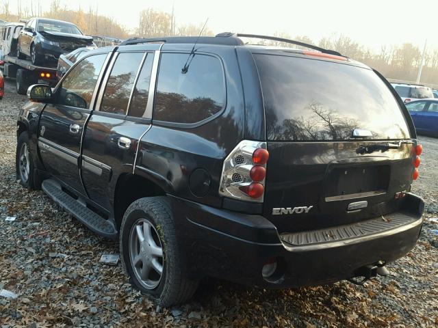 1GKDT13S822516551 - 2002 GMC ENVOY BLACK photo 3