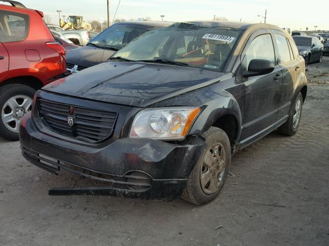 1B3HB28B27D541280 - 2007 DODGE CALIBER BLACK photo 2