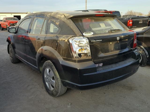 1B3HB28B27D541280 - 2007 DODGE CALIBER BLACK photo 3