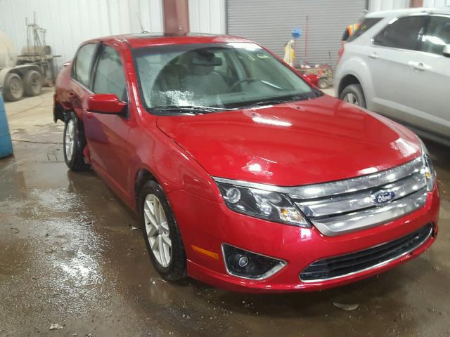 3FAHP0JG2CR257522 - 2012 FORD FUSION SEL RED photo 1