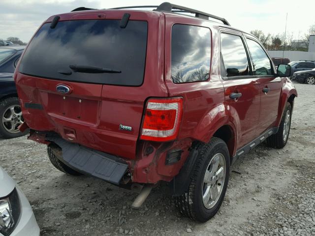 1FMCU9DG0BKB83187 - 2011 FORD ESCAPE XLT RED photo 4