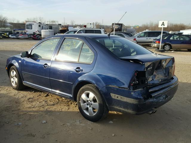 3VWSE69M13M121492 - 2003 VOLKSWAGEN JETTA GLS BLUE photo 3