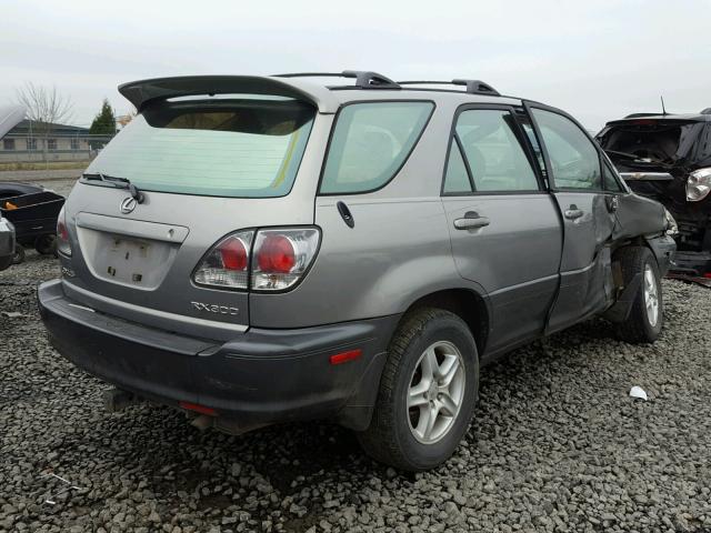 JTJHF10U610202222 - 2001 LEXUS RX GRAY photo 4