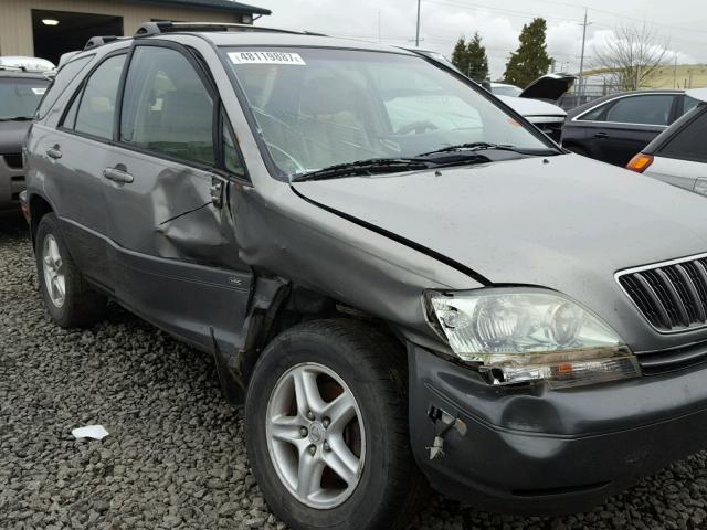 JTJHF10U610202222 - 2001 LEXUS RX GRAY photo 9