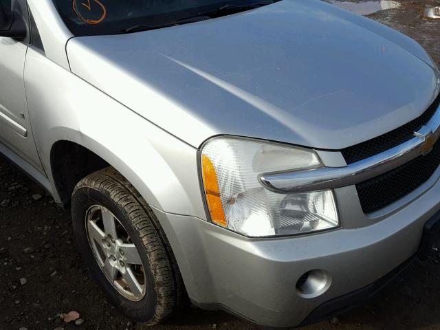 2CNDL13F086330931 - 2008 CHEVROLET EQUINOX LS SILVER photo 9