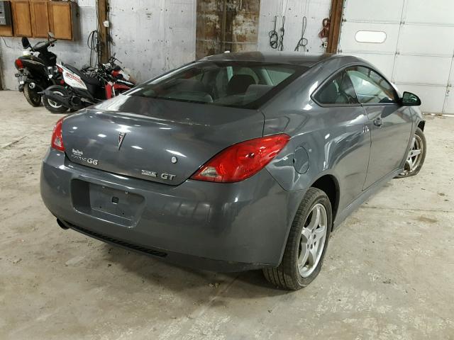 1G2ZK17K394243097 - 2009 PONTIAC G6 GT GRAY photo 4