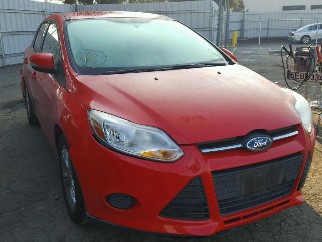 1FADP3F22EL318284 - 2014 FORD FOCUS SE RED photo 1