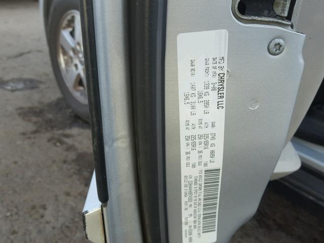 2D8HN44HX8R703829 - 2008 DODGE GRAND CARA GRAY photo 10