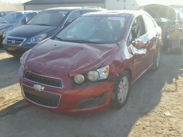 1G1JC5SH7C4225615 - 2012 CHEVROLET SONIC LT RED photo 2